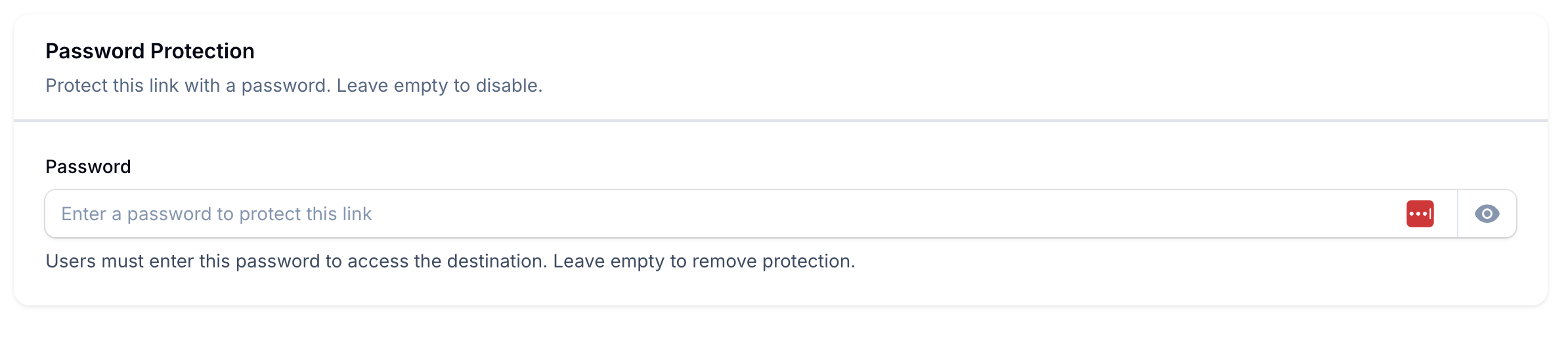 Password protect links in YouTube description