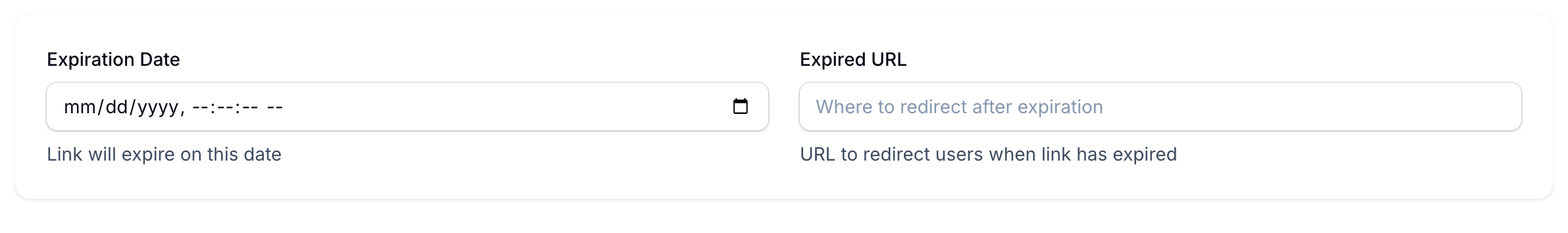 Deadline or expiration on YouTube links